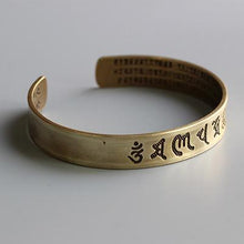 Load image into Gallery viewer, Tibetan Buddhist Mantra Brass Bangle 【New Units】