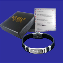 Load image into Gallery viewer, From grandmother to grandson - Steel and silicone bracelets