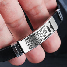 Load image into Gallery viewer, From grandmother to grandson - Steel and silicone bracelets