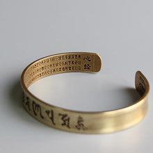 Load image into Gallery viewer, Tibetan Buddhist Mantra Brass Bangle 【New Units】
