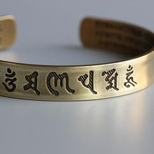 Load image into Gallery viewer, Tibetan Buddhist Mantra Brass Bangle 【New Units】
