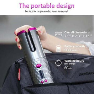 Auto Rotating Cordless Ceramic Hair Curler