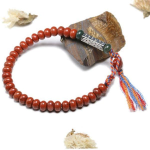 Buddha™【Last Units】Tibetan Buddhist Bracelet with Red Jasper - 50% Off