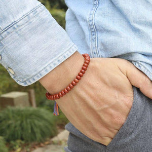 Buddha™【Last Units】Tibetan Buddhist Bracelet with Red Jasper - 50% Off