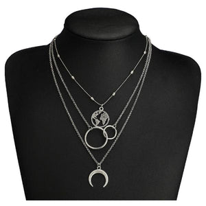 Jewdy® Adventure Seeker Multi Layered Necklace