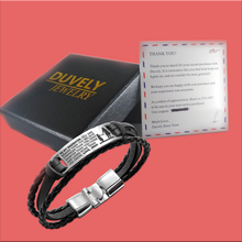 Load image into Gallery viewer, Mommy to Daughter Retro Woven Steel Bracelet
